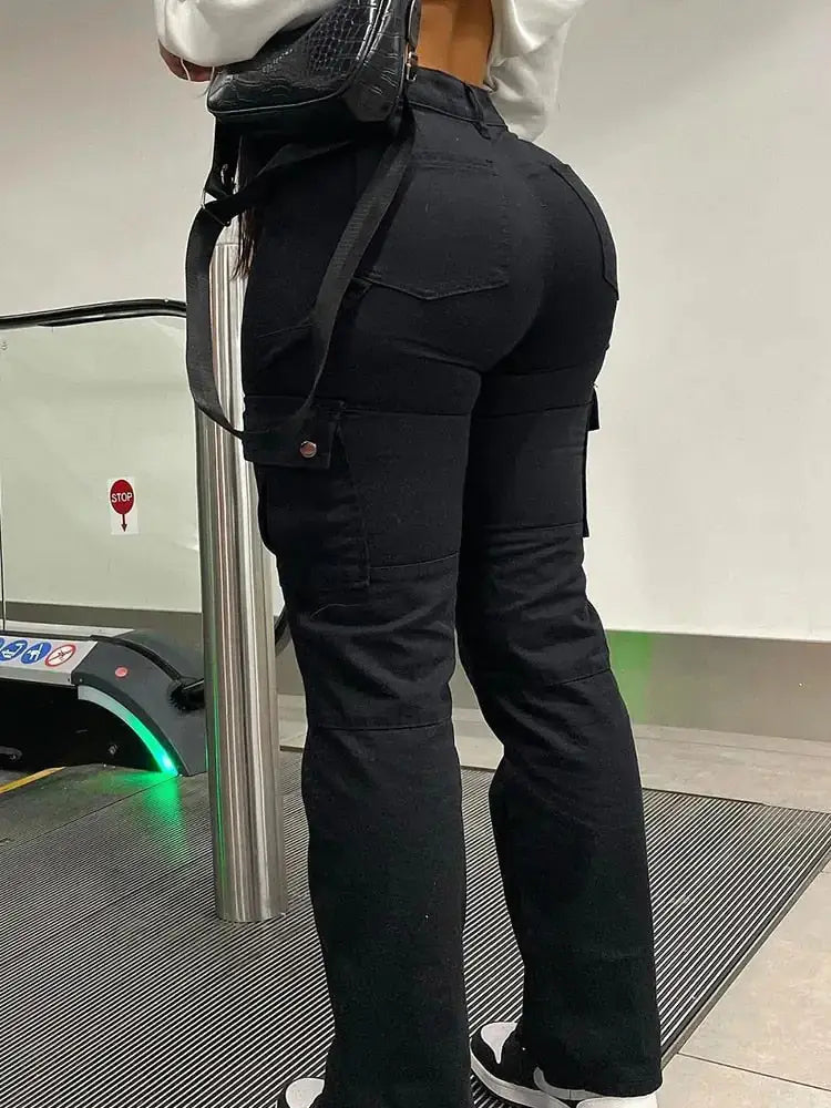 Adjustable High Waste Cargos - 50% OFF!